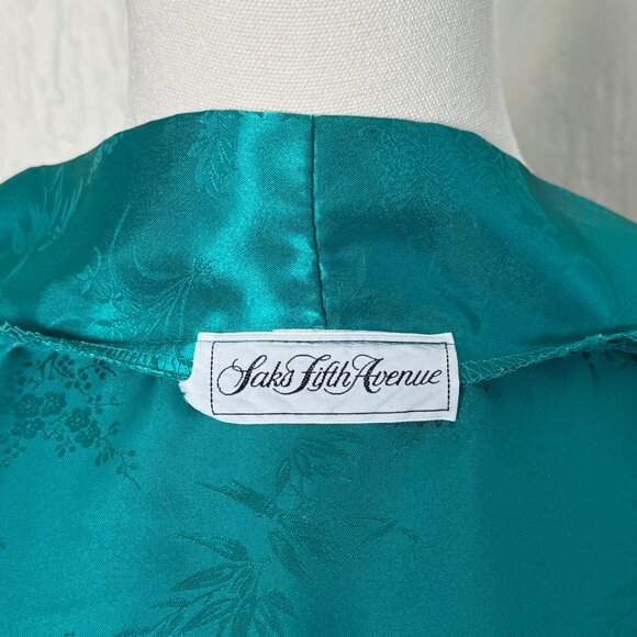 Vintage 1960's Saks Fifth Avenue Kimono-Style Silky Robe GORGEOUS! - Picture 4 of 9
